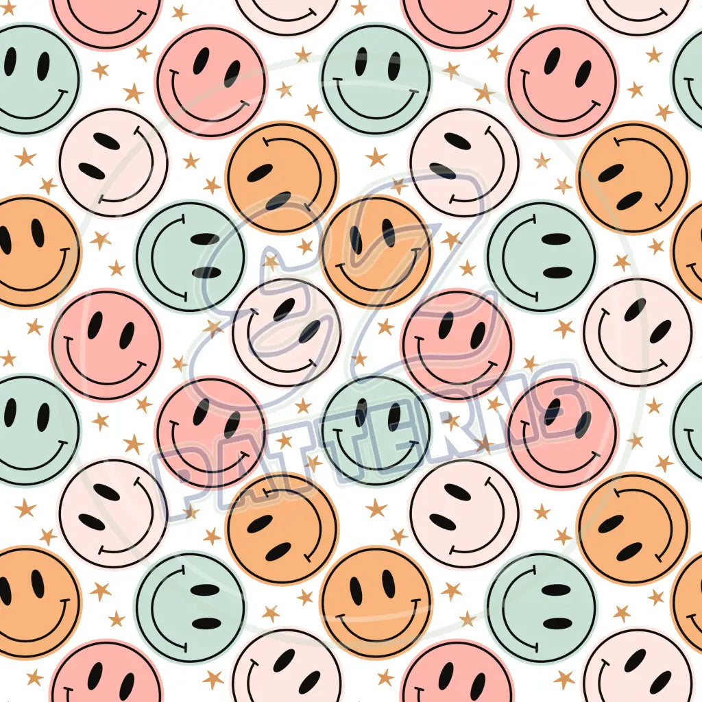 Groovy Smiley 008 Printed Pattern Vinyl