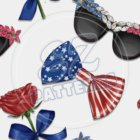 July 4Th Beach Party 010 Printed Pattern Vinyl