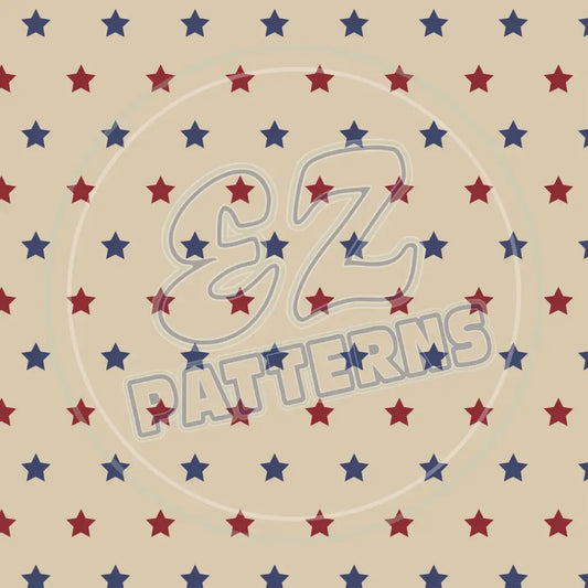 July 4Th Retro 002 Printed Pattern Vinyl