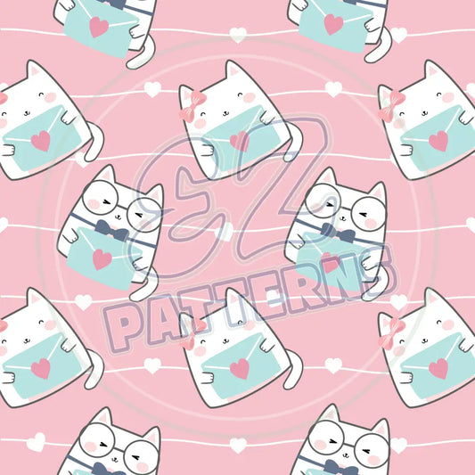 Love Cats 014 Printed Pattern Vinyl