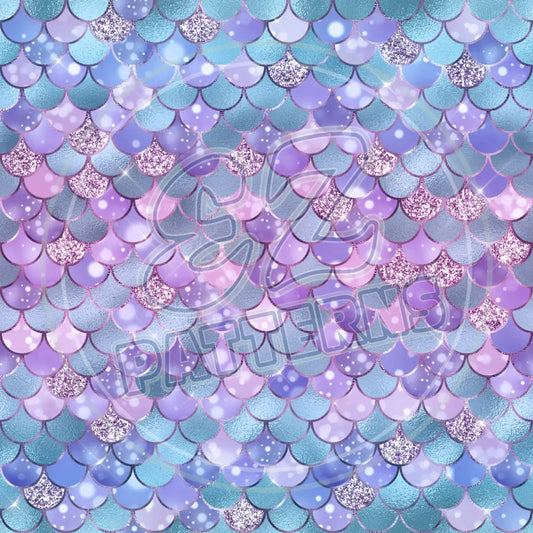 Mermaid Glitter 007 Printed Pattern Vinyl