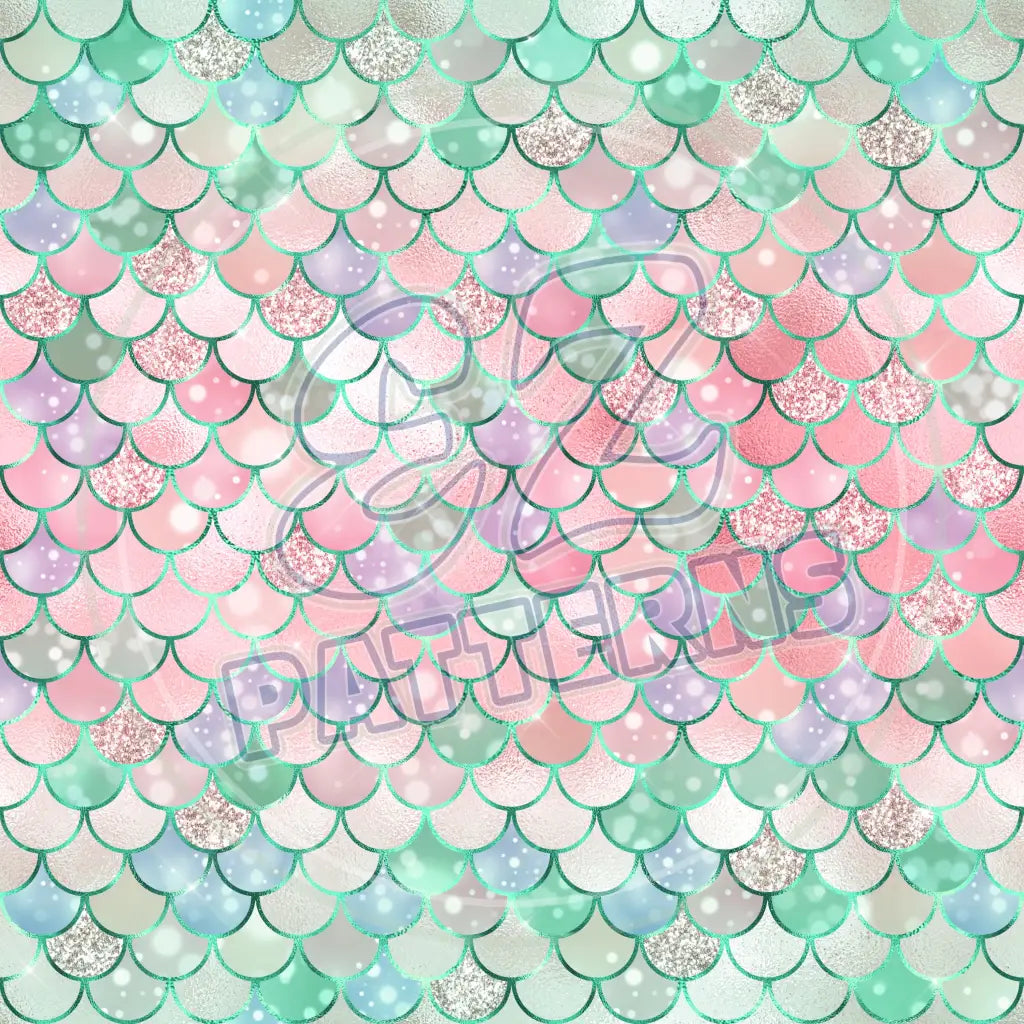 Mermaid Glitter 014 Printed Pattern Vinyl