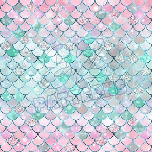 Mermaid Glitter 015 Printed Pattern Vinyl