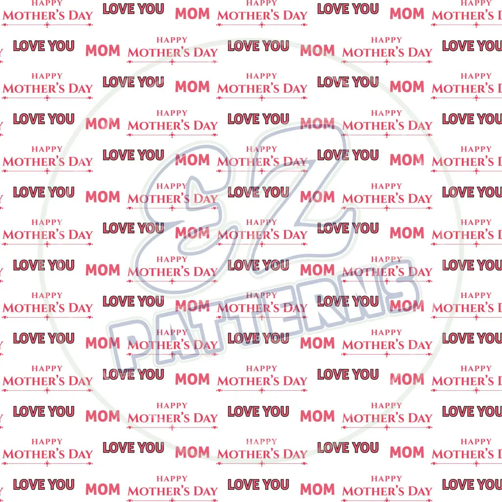 Mom Love 009 Printed Pattern Vinyl