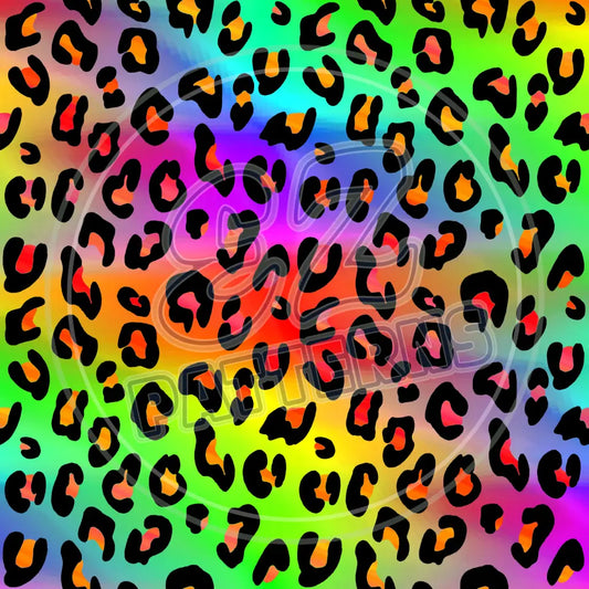 Neon Leopard 001 Printed Pattern Vinyl