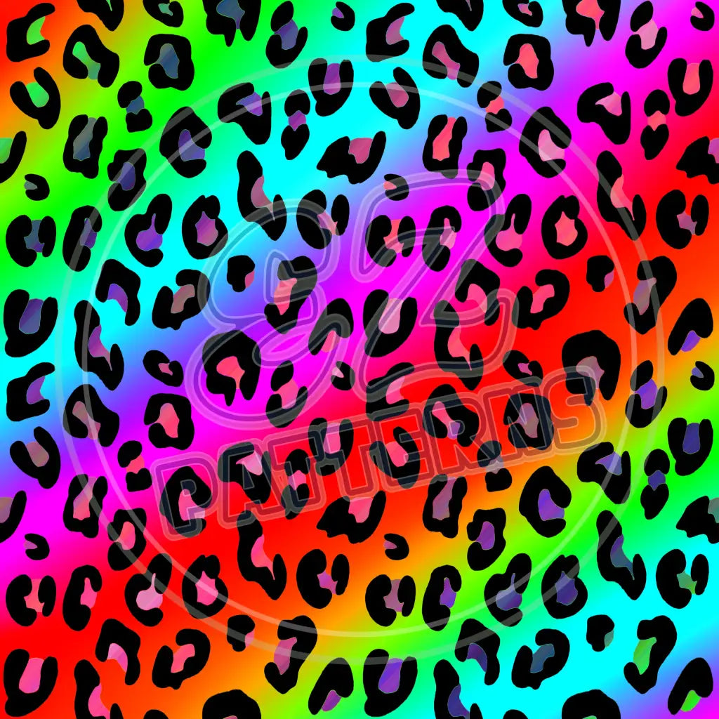 Neon Leopard 008 Printed Pattern Vinyl