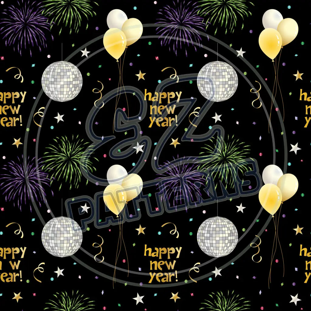 New Years Eve 009 Printed Pattern Vinyl