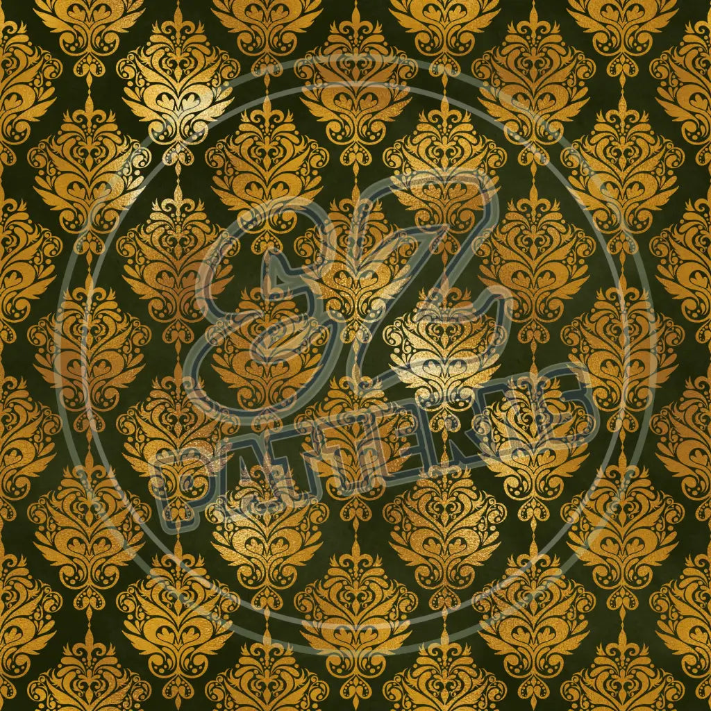 Olive Gold 004 Printed Pattern Vinyl