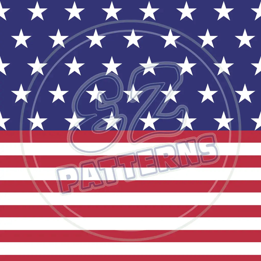 Patriotic Flag 008 Printed Pattern Vinyl