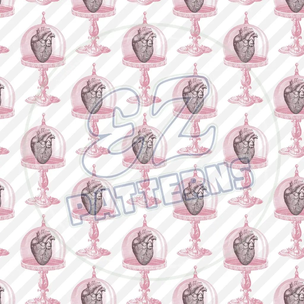 Pink Black Goth 011 Printed Pattern Vinyl