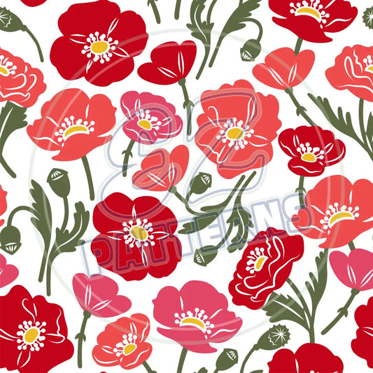 Poppy Garden 002 Printed Pattern Vinyl