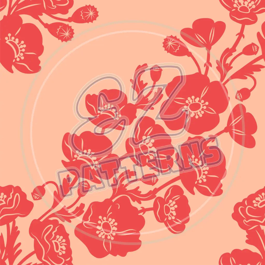 Poppy Garden 007 Printed Pattern Vinyl