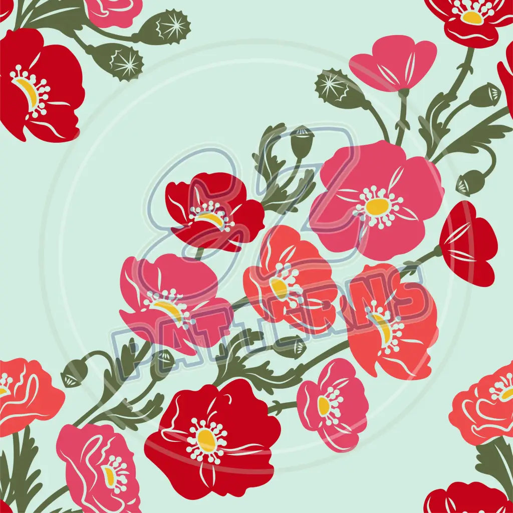 Poppy Garden 014 Printed Pattern Vinyl