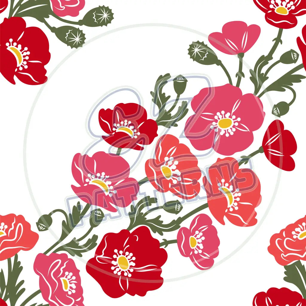 Poppy Garden 015 Printed Pattern Vinyl