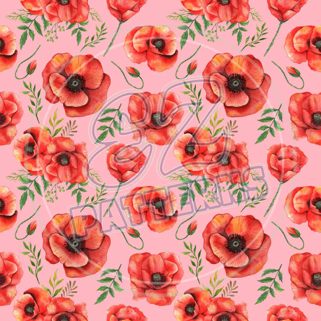 Poppy Meadows 001 Printed Pattern Vinyl