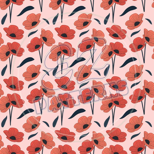 Poppy Motif 005 Printed Pattern Vinyl