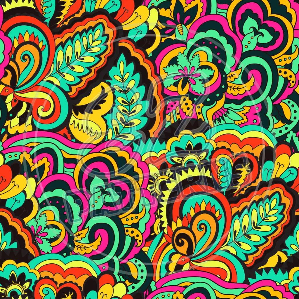 Trippy Psychedelic 011 Printed Pattern Vinyl