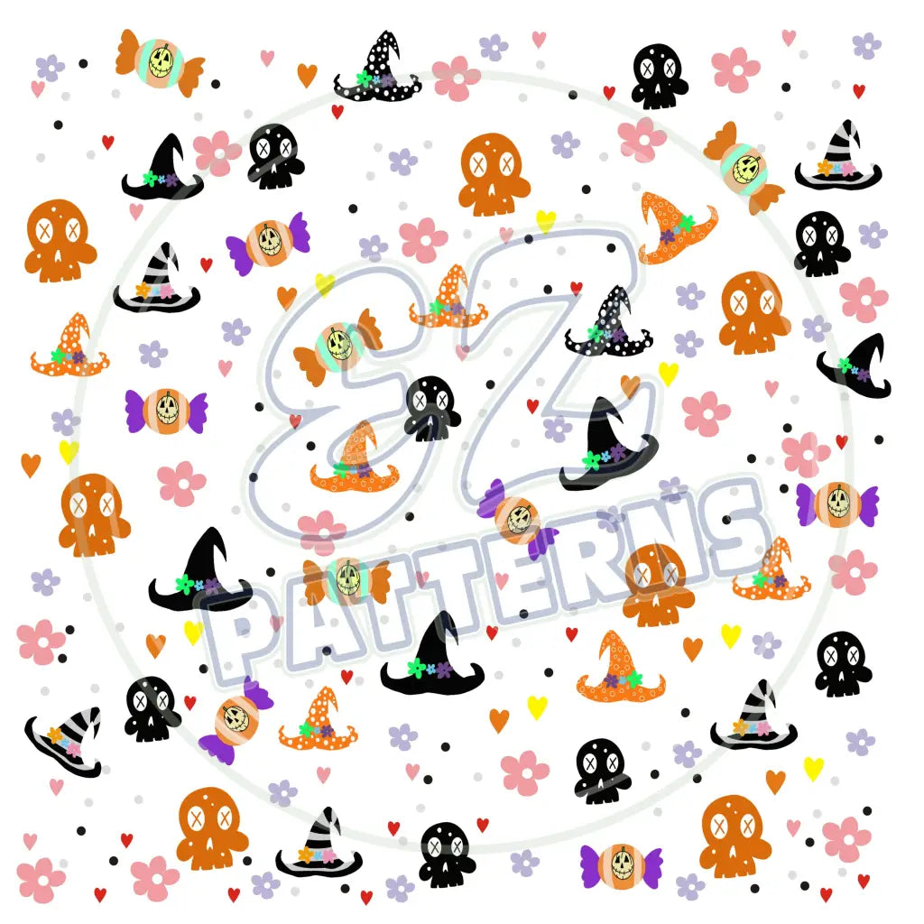 Pumpkin Head 006 Printed Pattern Vinyl