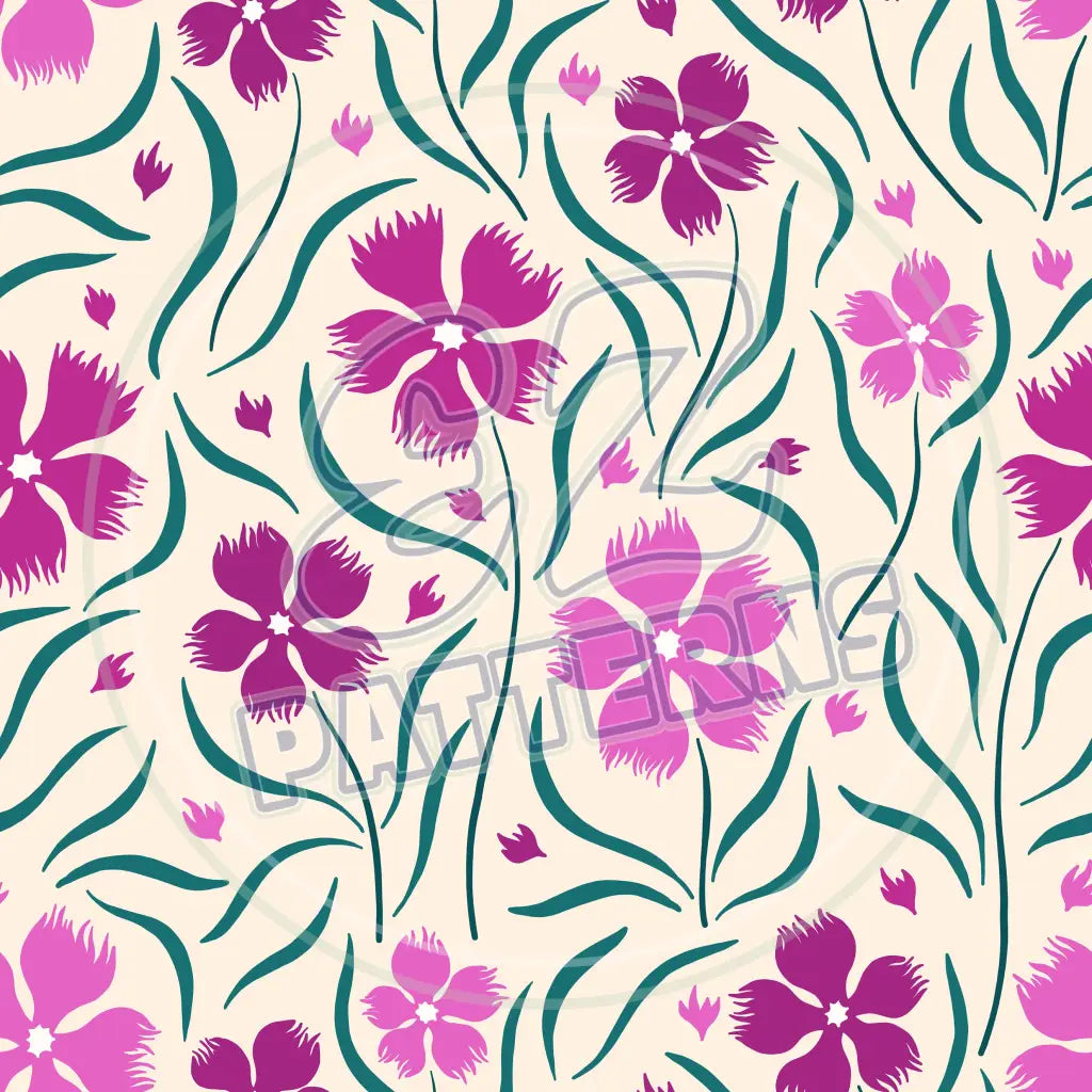 Purple Petals 006 Printed Pattern Vinyl