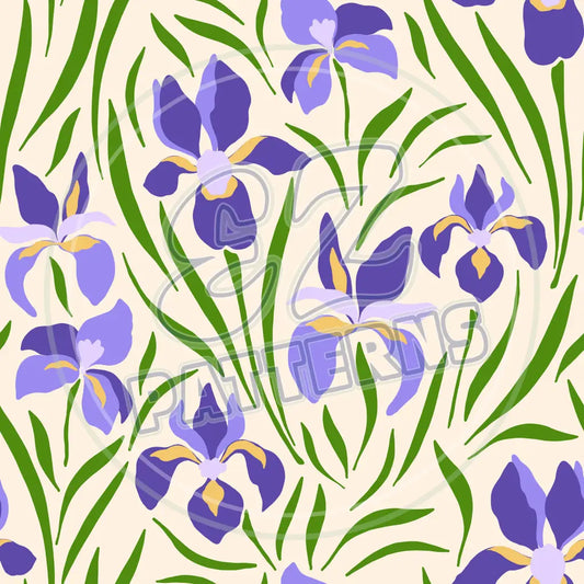 Purple Petals 009 Printed Pattern Vinyl