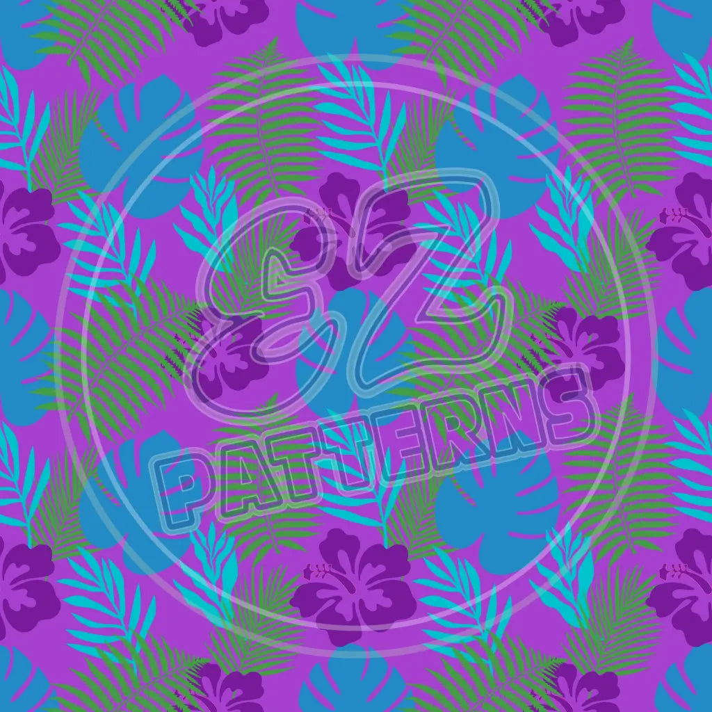 Purple Tropics 016 Printed Pattern Vinyl