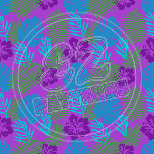 Purple Tropics 016 Printed Pattern Vinyl