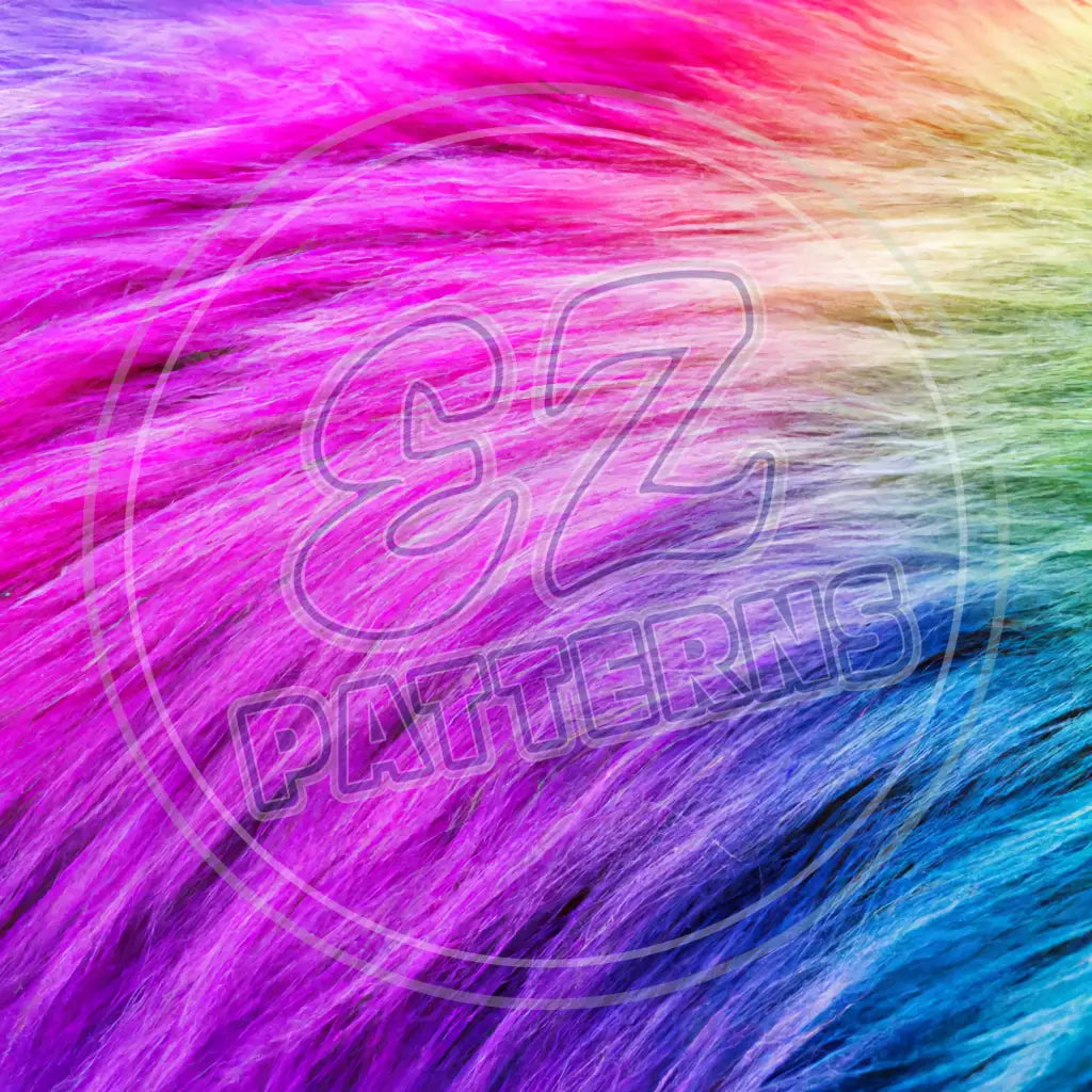 Rainbow Fur 002 Printed Pattern Vinyl