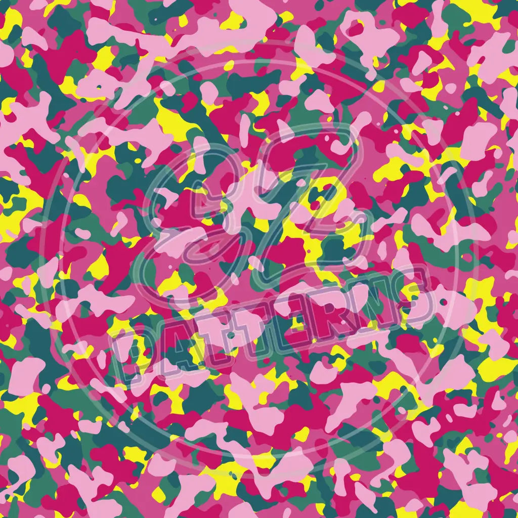 Rave Camo 008 Printed Pattern Vinyl