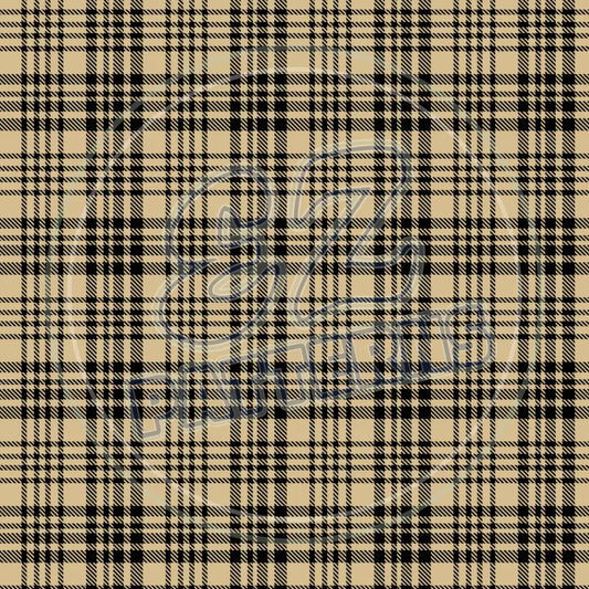 Red & Tan Plaid 003 Printed Pattern Vinyl