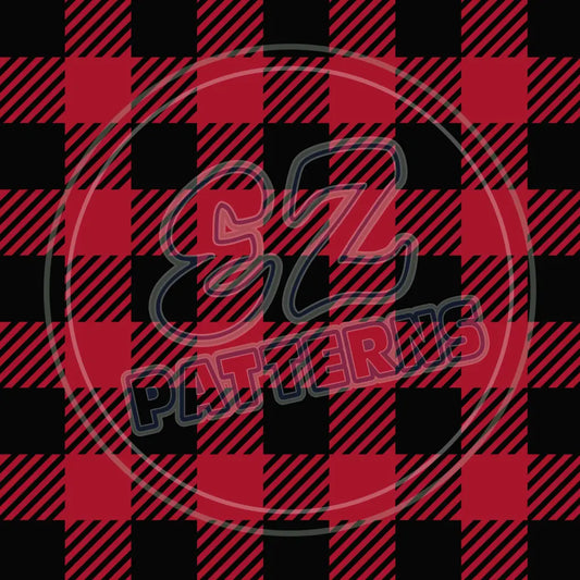 Red & Tan Plaid 004 Printed Pattern Vinyl