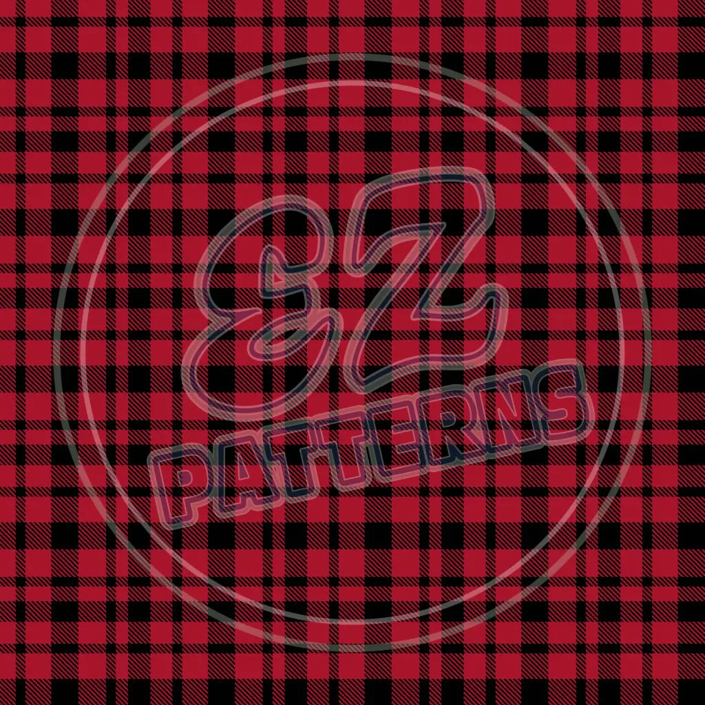 Red & Tan Plaid 006 Printed Pattern Vinyl