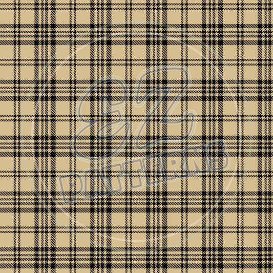 Red & Tan Plaid 011 Printed Pattern Vinyl