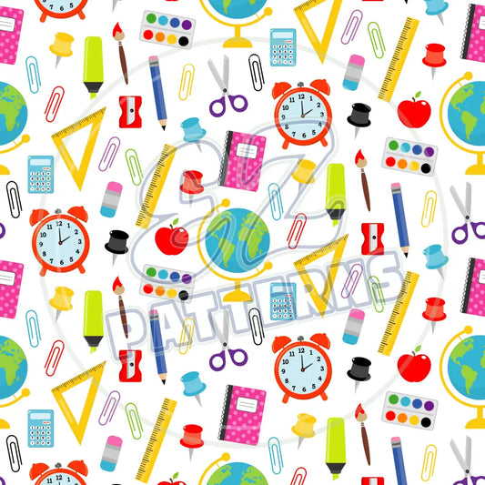 School Supplies 001 Printed Pattern Vinyl