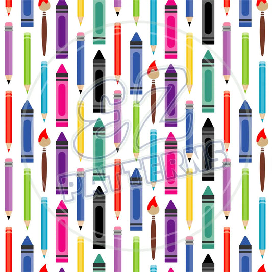 School Supplies 009 Printed Pattern Vinyl