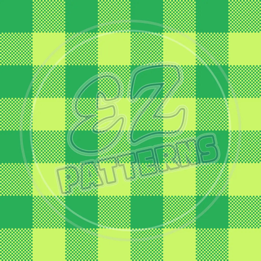 St. Pattys Plaid 003 Printed Pattern Vinyl