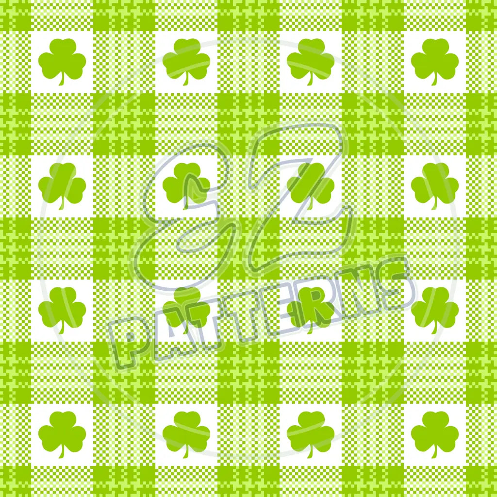 St. Pattys Plaid 017 Printed Pattern Vinyl