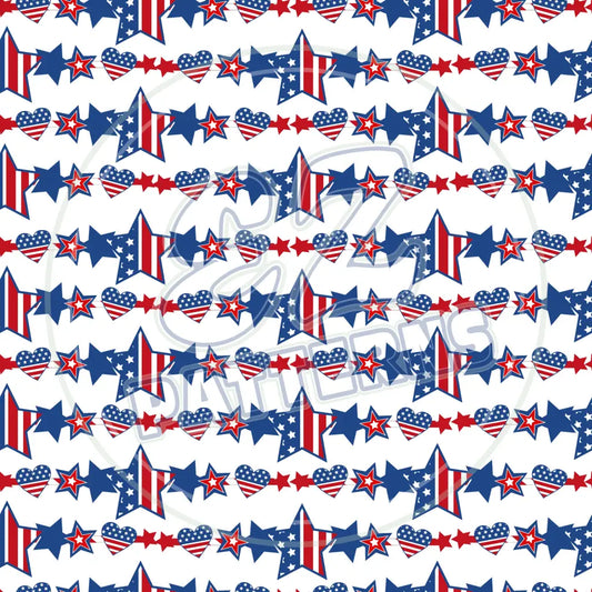 Stars & Stripes 008 Printed Pattern Vinyl