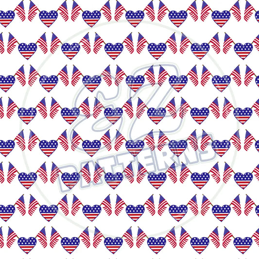 Stars & Stripes 009 Printed Pattern Vinyl