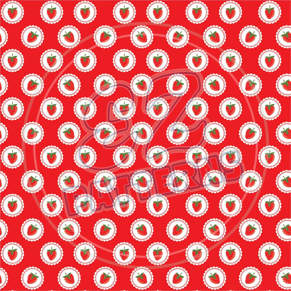 Strawberry Picnic 001 Printed Pattern Vinyl