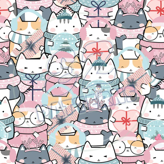 Summer Kit Cats 018 Printed Pattern Vinyl