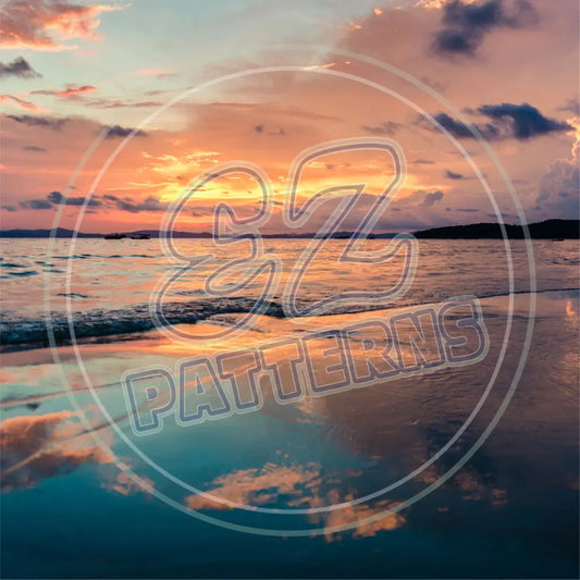 Sunset Sea 009 Printed Pattern Vinyl