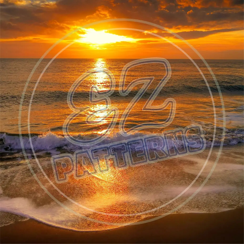 Sunset Sea 012 Printed Pattern Vinyl