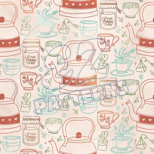 Tea Time 007 Printed Pattern Vinyl