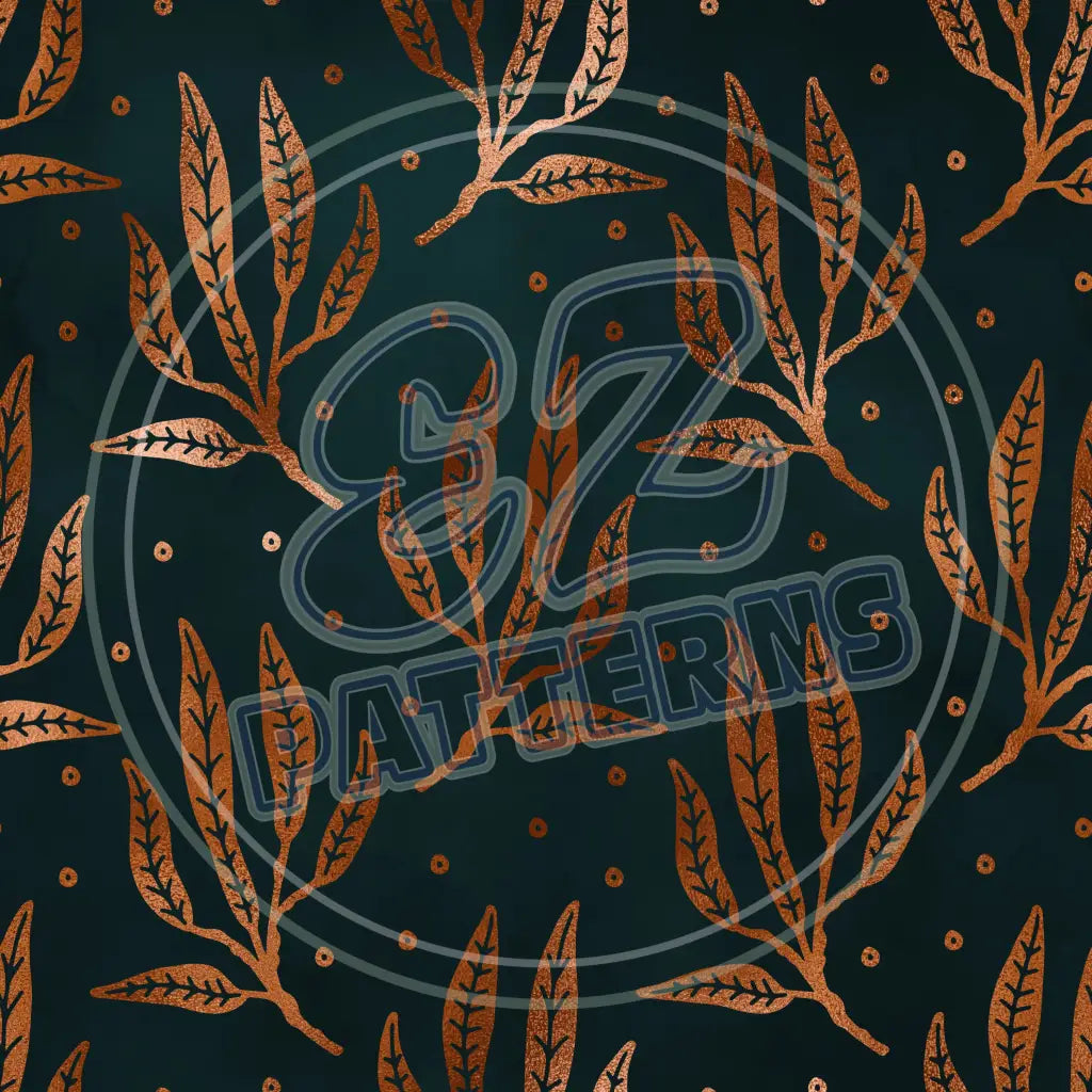 Teal Copper 016 Printed Pattern Vinyl