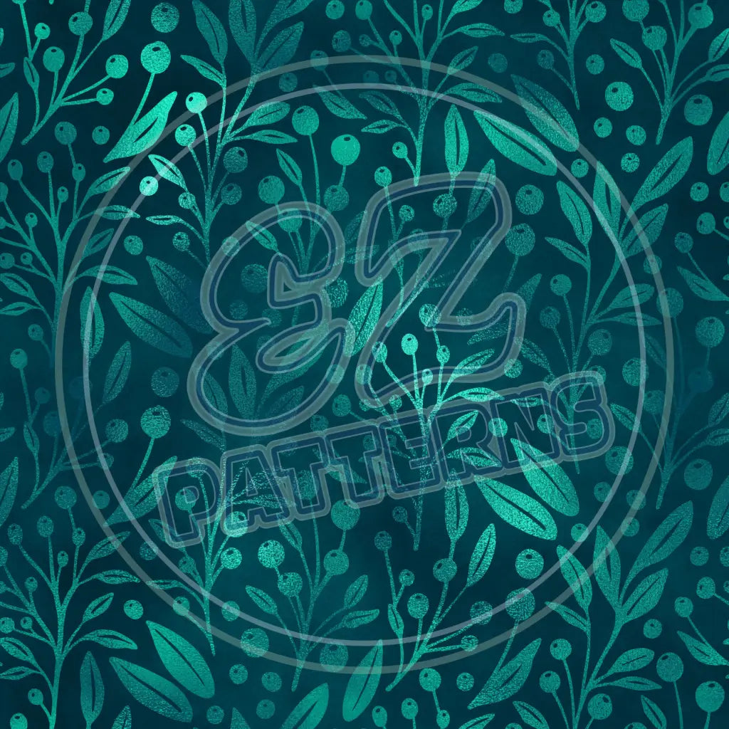 Teal Gold 007 Printed Pattern Vinyl