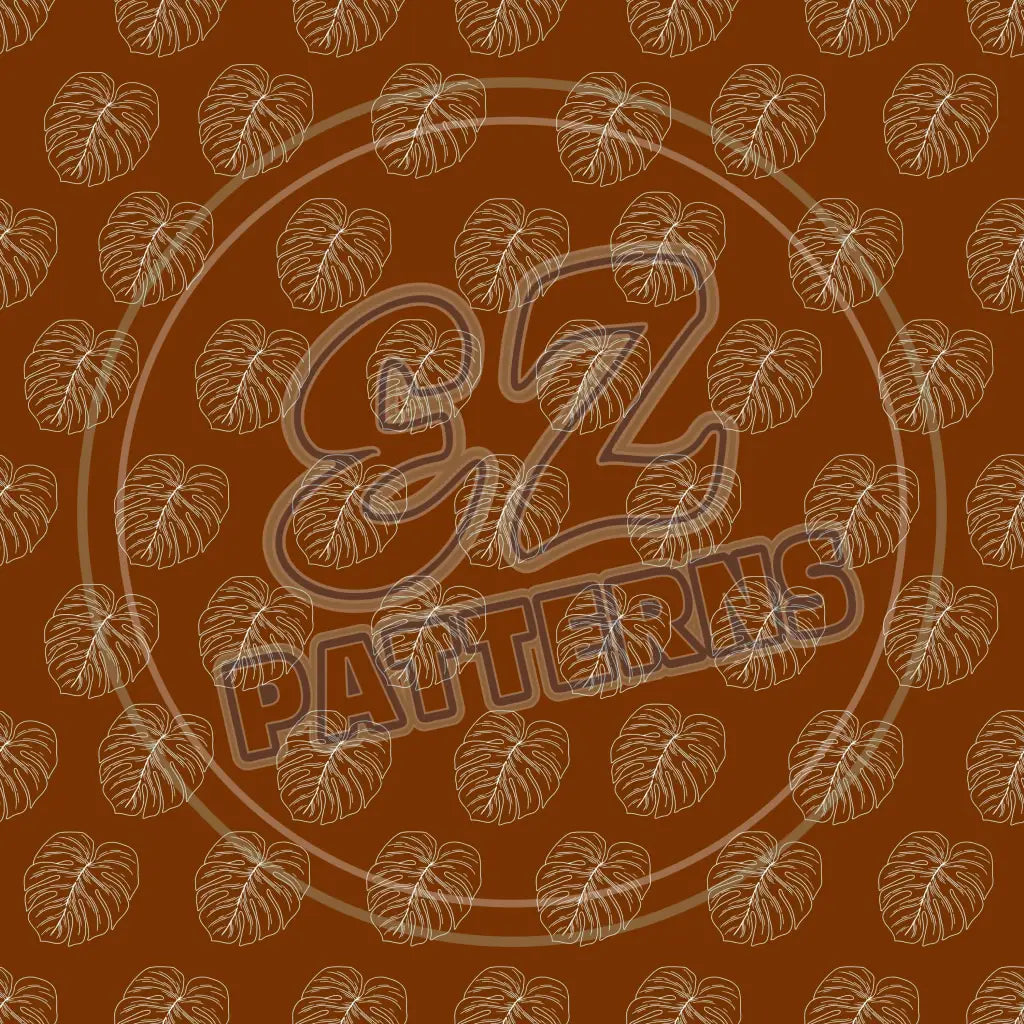 Terra Cotta Leaves 003 Printed Pattern Vinyl