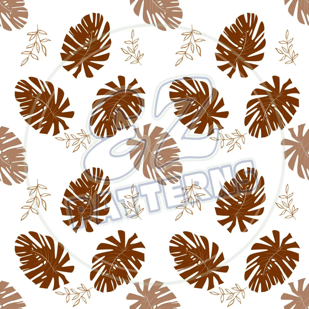 Terra Cotta Leaves 005 Printed Pattern Vinyl