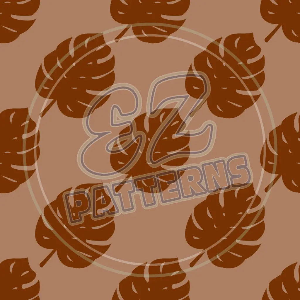 Terra Cotta Leaves 008 Printed Pattern Vinyl