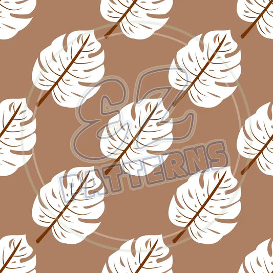 Terra Cotta Leaves 009 Printed Pattern Vinyl