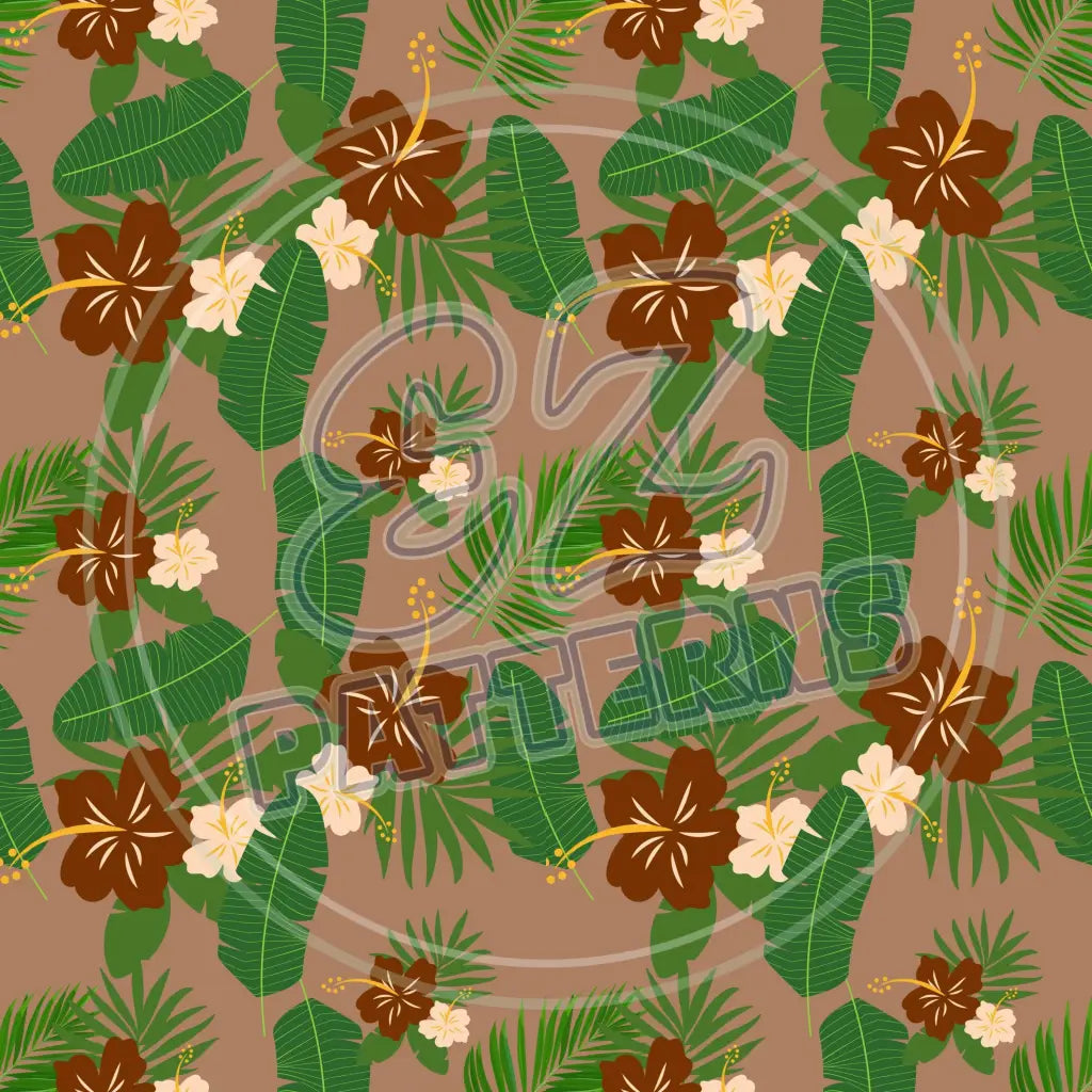 Terra Cotta Leaves 011 Printed Pattern Vinyl